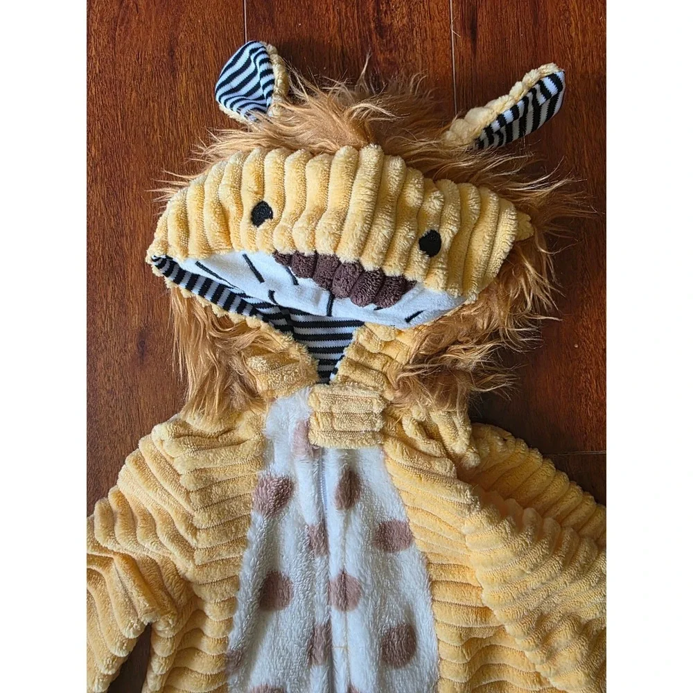 Rubies Safari Lion Infant Costume Yellow Hooded Jumpsuit 0-3 Months